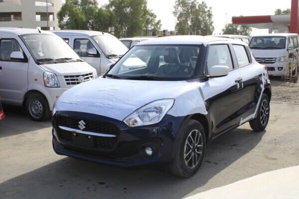 Suzuki Swift GLX 2023 1.2P Blue Front Left Profile