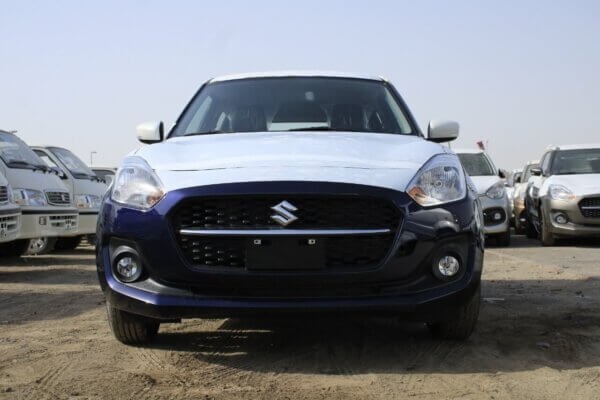 Suzuki Swift GLX 2023 1.2P Blue Full Front Profile