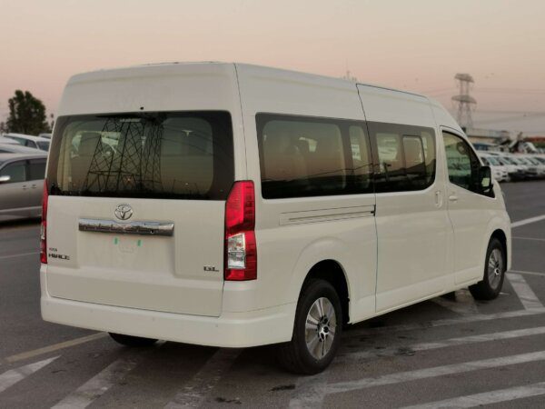 Toyota Hiace High Roof GL 2022 2.8D White Back Right Profile