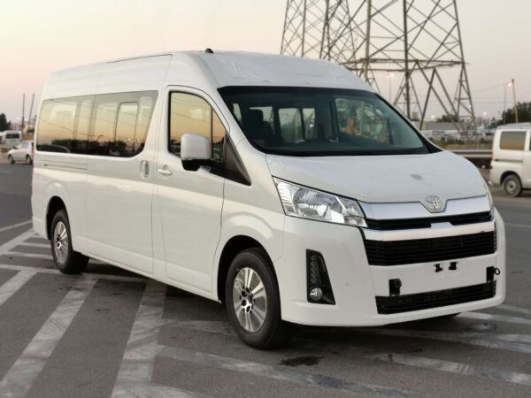 Toyota Hiace High Roof GL 2022 2.8D White Front Right Profile
