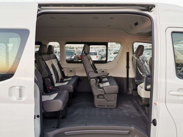 Toyota Hiace High Roof GL 2022 2.8D White Rear Right Passenger Seats Profile