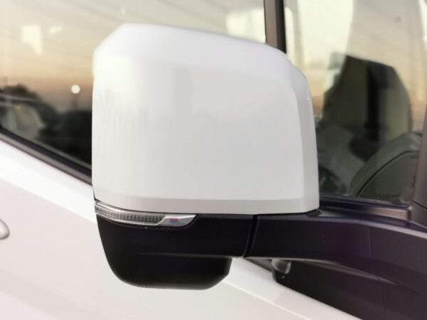Toyota Hiace High Roof GL 2022 2.8D White Side Mirror Profile