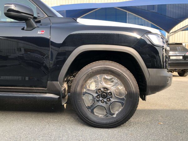 Toyota Land Cruiser GR 2022 3.3D Black Alloy Wheels Profile