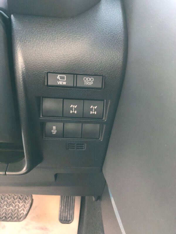 Toyota Land Cruiser GR 2022 3.3D Black Differential Lock Buttons Profile