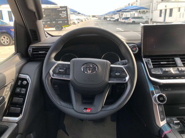 Toyota Land Cruiser GR 2022 3.3D Black Steering Wheel Profile