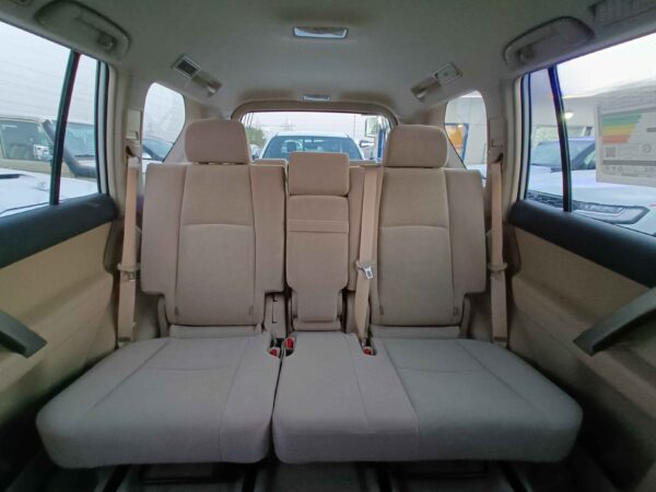 Toyota Prado TX 2022 2.7P White 2nd Row Passenger Seats Profile