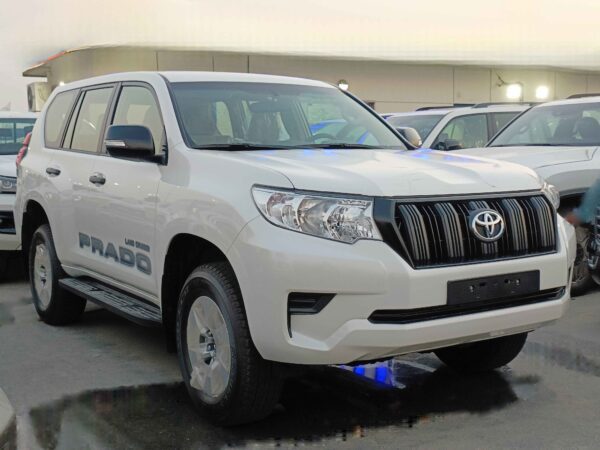 Toyota Prado TX 2022 2.7P White Front Right Profile