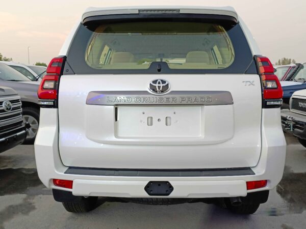 Toyota Prado TX 2022 2.7P White Full Back Profile