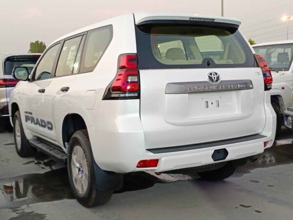 Toyota Prado TX 2022 2.7P White Left Back Profile