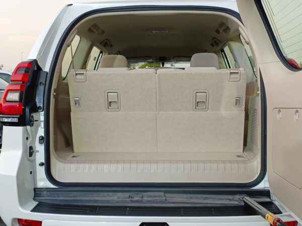 Toyota Prado TX 2022 2.7P White Trunk Profile