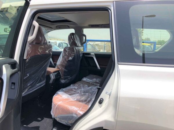 Toyota Prado TXL Full Option 2022 4.0P White Rear Left Passenger Seat Profile