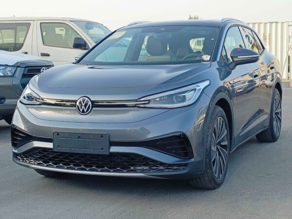 VOLKS WAGEN ID 4 X Pro 2022 EV Blue Front Right Profile 2022 Gray Front Left Profile