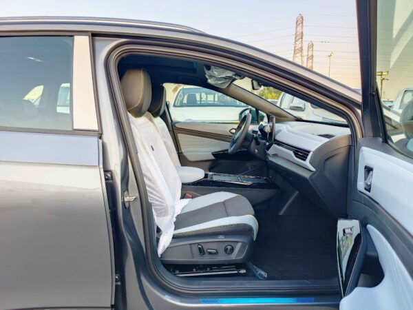 VOLKS WAGEN ID 4 X Pro 2022 EV Blue Front Passenger Seat Profile