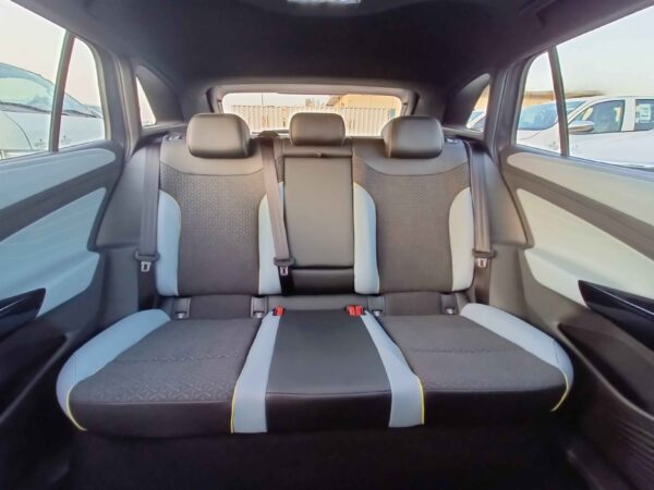 VOLKS WAGEN ID 4 X Pro 2022 EV Blue Rear Full Passenger Seat Profile