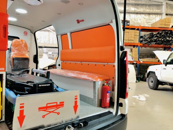 Toyota Hiace ALS ambulance - squad bench