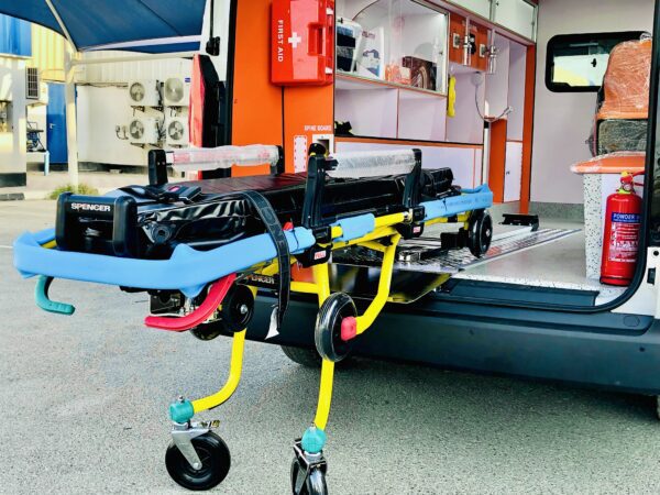 Toyota Hiace ALS ambulance - spencer self loading stretcher